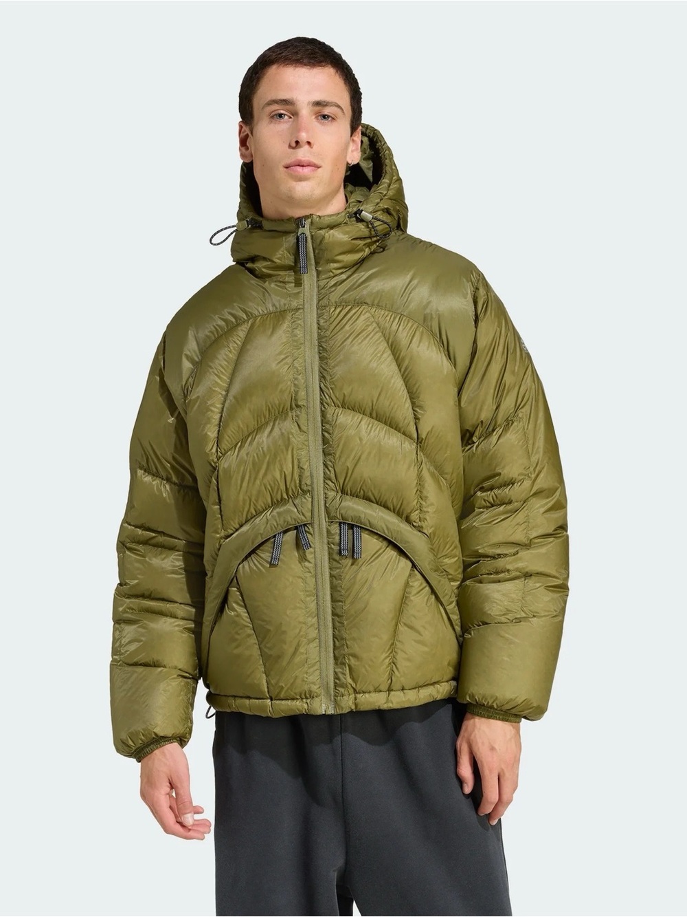 adidas Equipment EQT Pertex Down Hooded Jacket Focus Olive $400